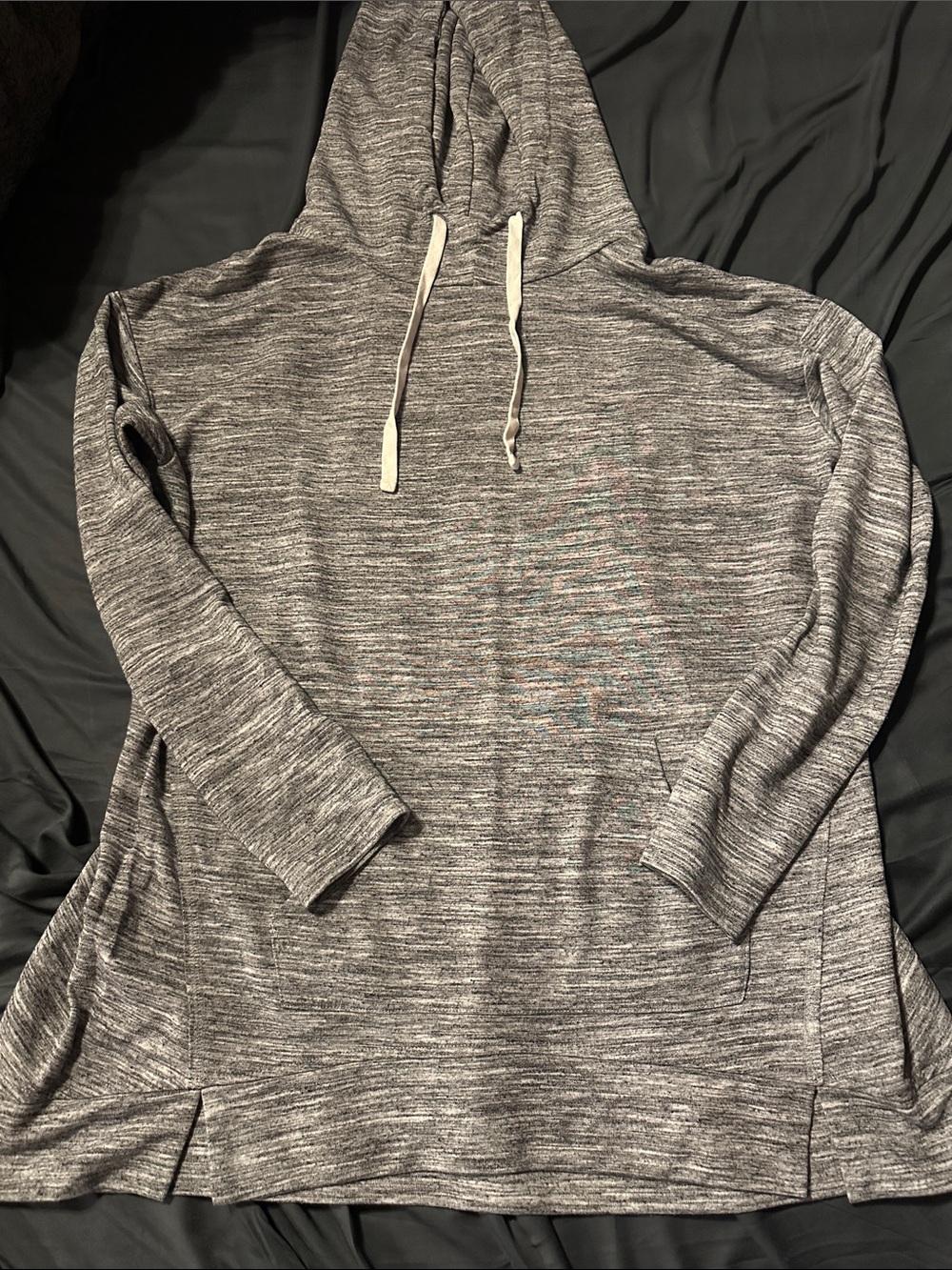 Mossimo Heather Gray Hooded Pullover Sweatshirt XXL